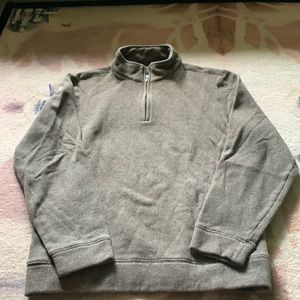 Brooks Brothers mens medium 1/4 zip sweatshirt beige $148